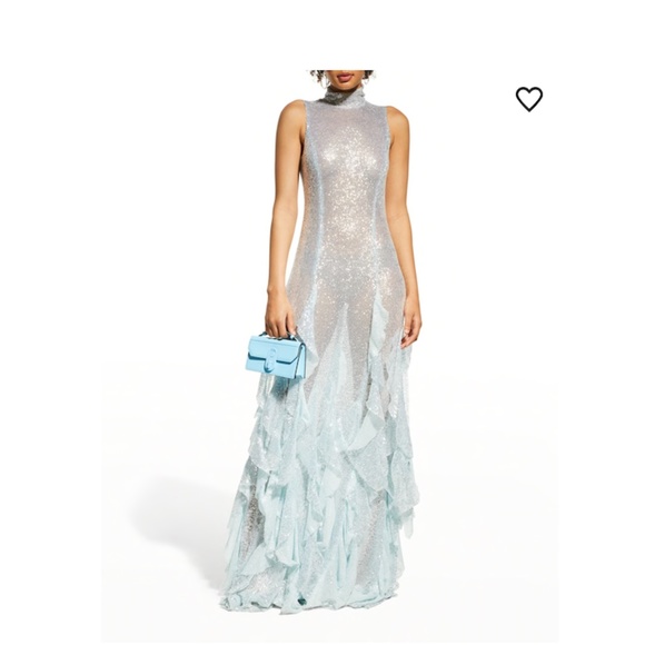 16Arlington Dresses & Skirts - 16Arlington - Aral Draped Ruffle Sequin Dress